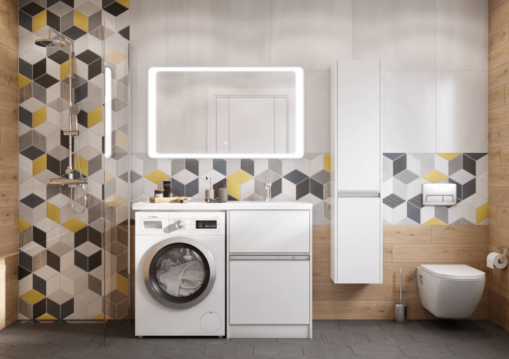 Как выбрать раковину над стиральной машиной и правильно её установить?