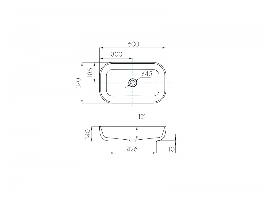 Раковина AQUATON Лола 60, белая, 1A73313KLK010